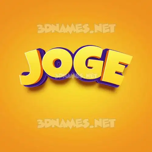 joge in Orange Toon style - 3D name wallpaper joge in Orange Toon style - 3D name wallpaper