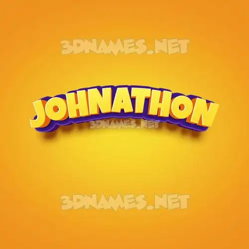 johnathon in Orange Toon style - 3D name wallpaper johnathon in Orange Toon style - 3D name wallpaper