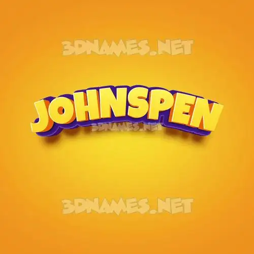 johnspen in Orange Toon style - 3D name wallpaper johnspen in Orange Toon style - 3D name wallpaper