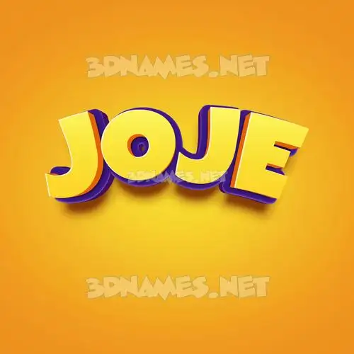 joje in Orange Toon style - 3D name wallpaper joje in Orange Toon style - 3D name wallpaper