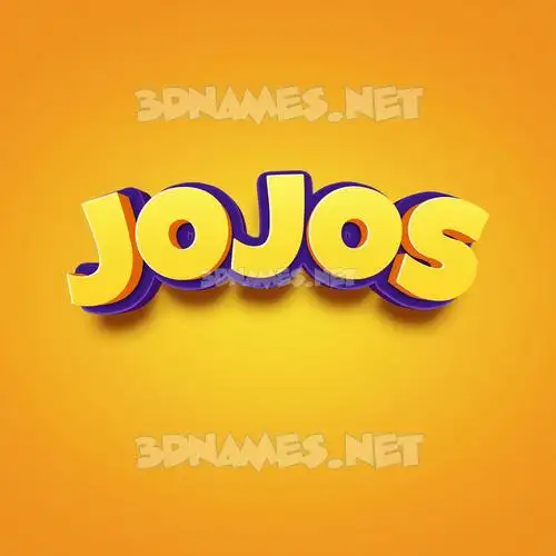 jojos in Orange Toon style - 3D name wallpaper jojos in Orange Toon style - 3D name wallpaper