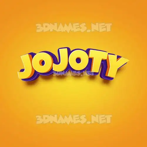 jojoty in Orange Toon style - 3D name wallpaper jojoty in Orange Toon style - 3D name wallpaper