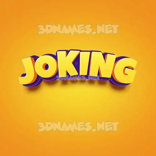 joking in Orange Toon style - 3D name wallpaper joking in Orange Toon style - 3D name wallpaper