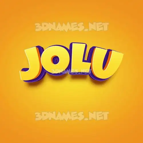 jolu in Orange Toon style - 3D name wallpaper jolu in Orange Toon style - 3D name wallpaper
