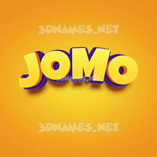 jomo in Orange Toon style - 3D name wallpaper jomo in Orange Toon style - 3D name wallpaper