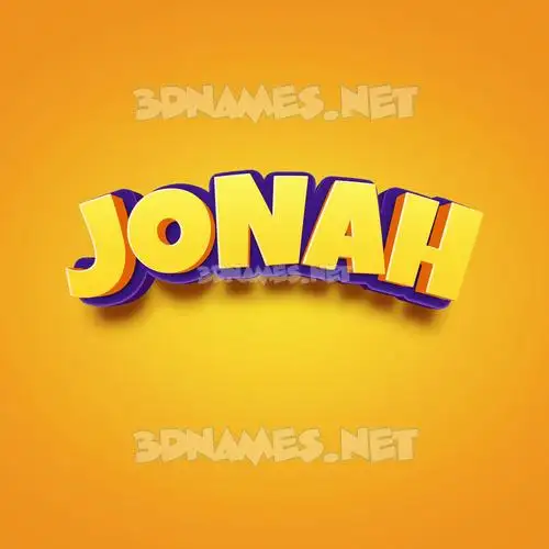 jonah in Orange Toon style - 3D name wallpaper jonah in Orange Toon style - 3D name wallpaper