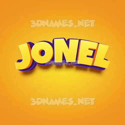 jonel in Orange Toon style - 3D name wallpaper jonel in Orange Toon style - 3D name wallpaper