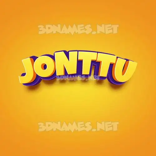jonttu in Orange Toon style - 3D name wallpaper jonttu in Orange Toon style - 3D name wallpaper