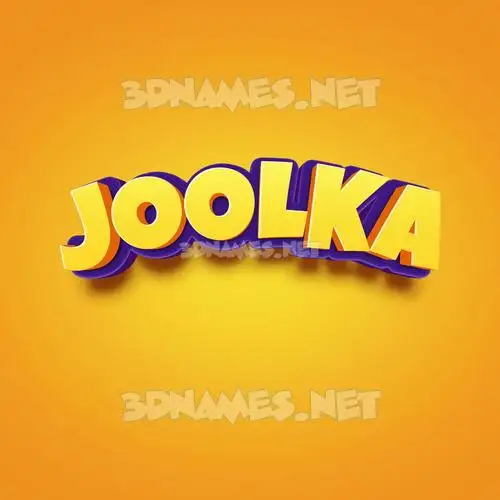 joolka in Orange Toon style - 3D name wallpaper joolka in Orange Toon style - 3D name wallpaper