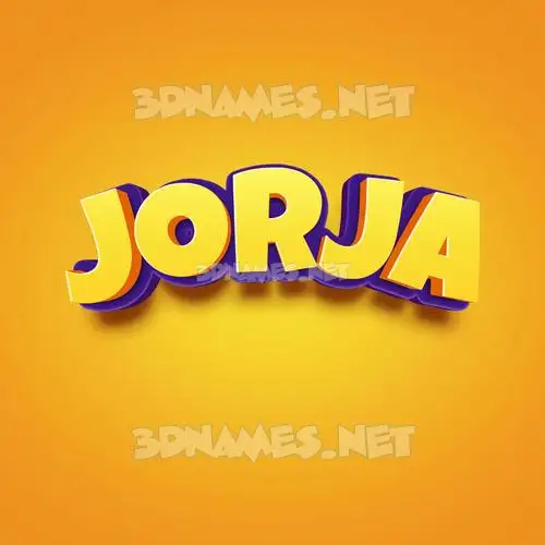 jorja in Orange Toon style - 3D name wallpaper jorja in Orange Toon style - 3D name wallpaper