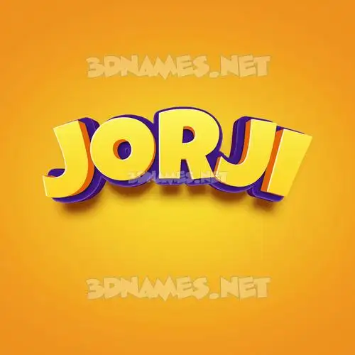 jorji in Orange Toon style - 3D name wallpaper jorji in Orange Toon style - 3D name wallpaper