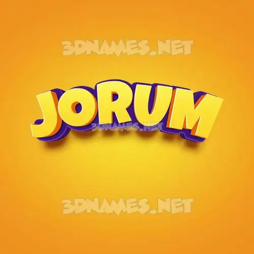 jorum in Orange Toon style - 3D name wallpaper jorum in Orange Toon style - 3D name wallpaper
