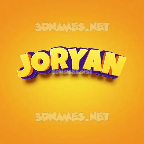 joryan in Orange Toon style - 3D name wallpaper joryan in Orange Toon style - 3D name wallpaper