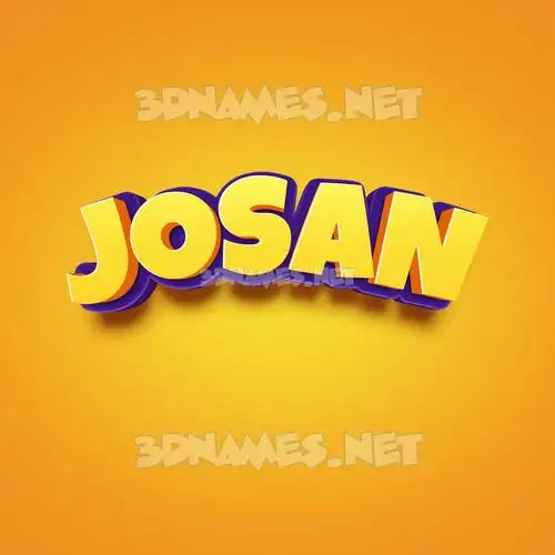 josan in Orange Toon style - 3D name wallpaper josan in Orange Toon style - 3D name wallpaper