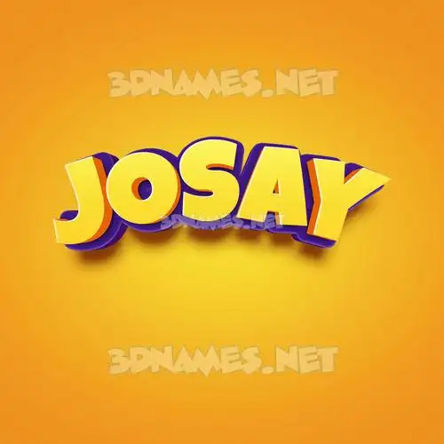 josay in Orange Toon style - 3D name wallpaper josay in Orange Toon style - 3D name wallpaper