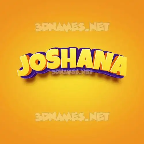 joshana in Orange Toon style - 3D name wallpaper joshana in Orange Toon style - 3D name wallpaper