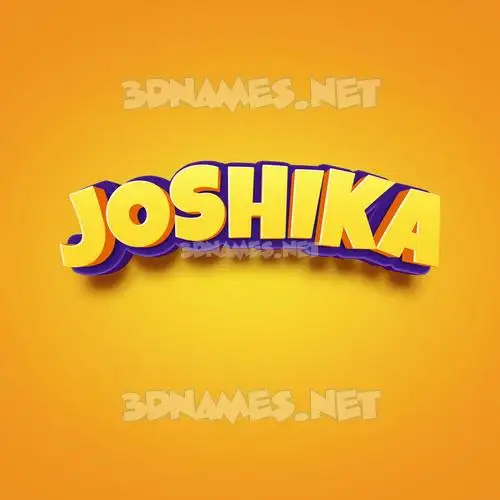 joshika in Orange Toon style - 3D name wallpaper joshika in Orange Toon style - 3D name wallpaper