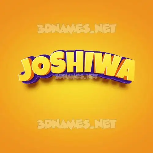joshiwa in Orange Toon style - 3D name wallpaper joshiwa in Orange Toon style - 3D name wallpaper