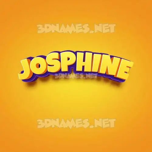 josphine in Orange Toon style - 3D name wallpaper
