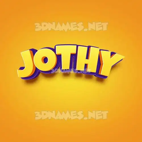 jothy in Orange Toon style - 3D name wallpaper jothy in Orange Toon style - 3D name wallpaper