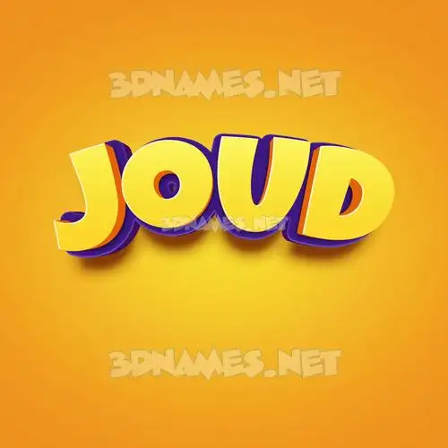 joud in Orange Toon style - 3D name wallpaper joud in Orange Toon style - 3D name wallpaper