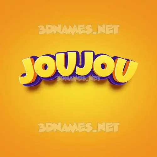 joujou in Orange Toon style - 3D name wallpaper joujou in Orange Toon style - 3D name wallpaper