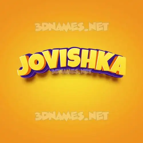 jovishka in Orange Toon style - 3D name wallpaper jovishka in Orange Toon style - 3D name wallpaper