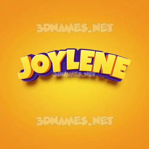 joylene in Orange Toon style - 3D name wallpaper