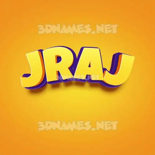 jraj in Orange Toon style - 3D name wallpaper jraj in Orange Toon style - 3D name wallpaper