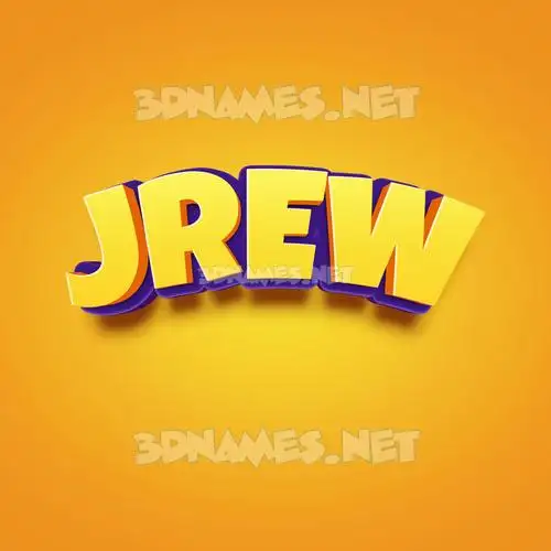 jrew in Orange Toon style - 3D name wallpaper jrew in Orange Toon style - 3D name wallpaper