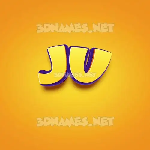 ju in Orange Toon style - 3D name wallpaper ju in Orange Toon style - 3D name wallpaper