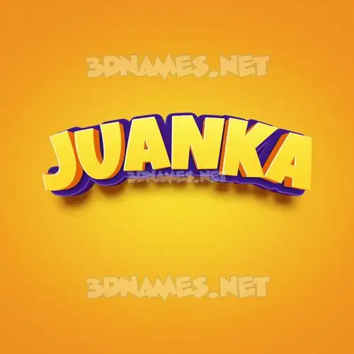 juanka in Orange Toon style - 3D name wallpaper juanka in Orange Toon style - 3D name wallpaper