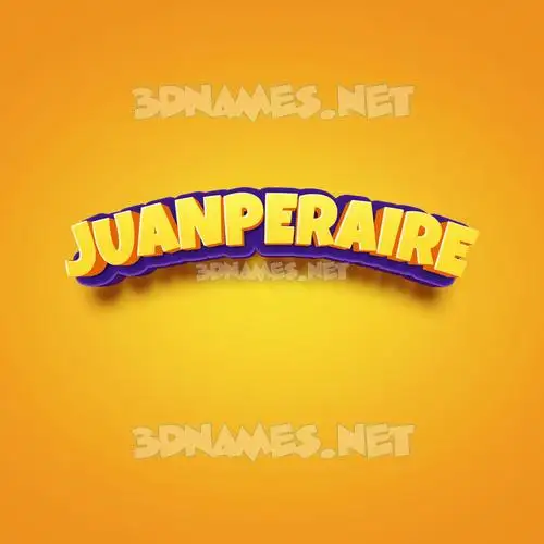 juanperaire in Orange Toon style - 3D name wallpaper juanperaire in Orange Toon style - 3D name wallpaper