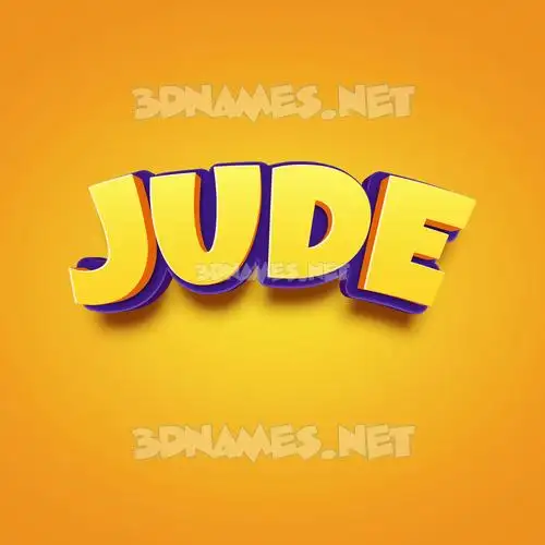 jude in Orange Toon style - 3D name wallpaper jude in Orange Toon style - 3D name wallpaper