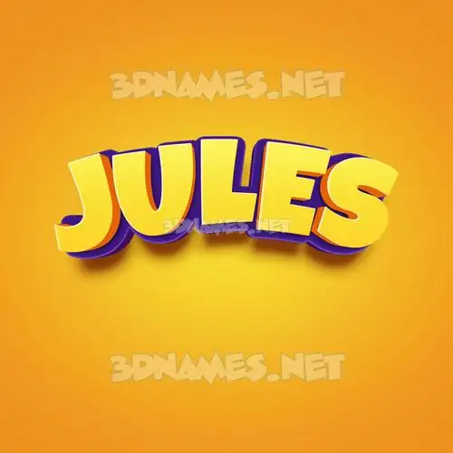 jules in Orange Toon style - 3D name wallpaper jules in Orange Toon style - 3D name wallpaper