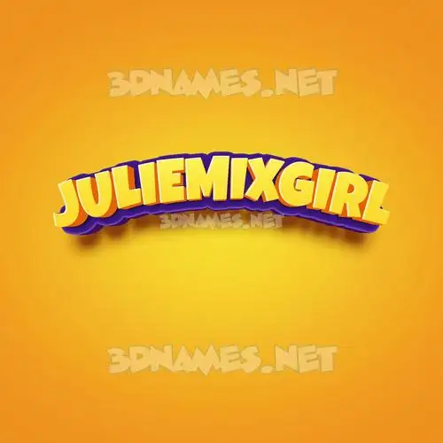 juliemixgirl in Orange Toon style - 3D name wallpaper juliemixgirl in Orange Toon style - 3D name wallpaper