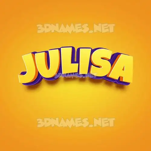 julisa in Orange Toon style - 3D name wallpaper julisa in Orange Toon style - 3D name wallpaper