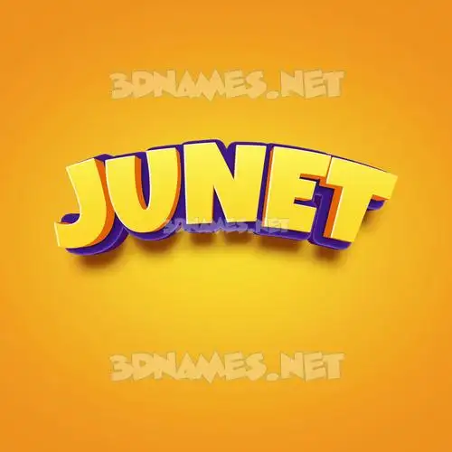 junet in Orange Toon style - 3D name wallpaper junet in Orange Toon style - 3D name wallpaper