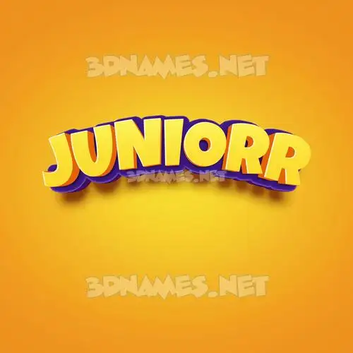 juniorr in Orange Toon style - 3D name wallpaper juniorr in Orange Toon style - 3D name wallpaper