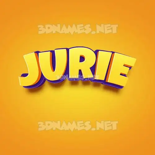 jurie in Orange Toon style - 3D name wallpaper jurie in Orange Toon style - 3D name wallpaper