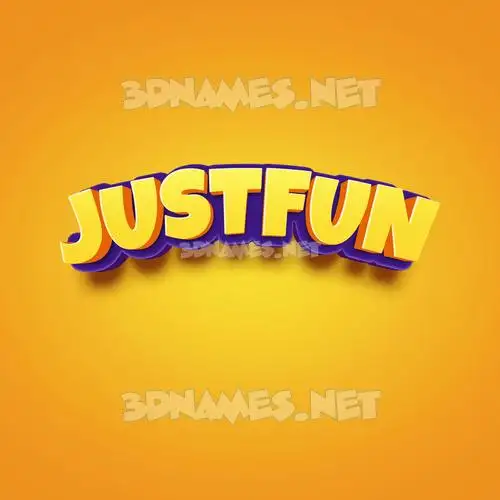 justfun in Orange Toon style - 3D name wallpaper justfun in Orange Toon style - 3D name wallpaper