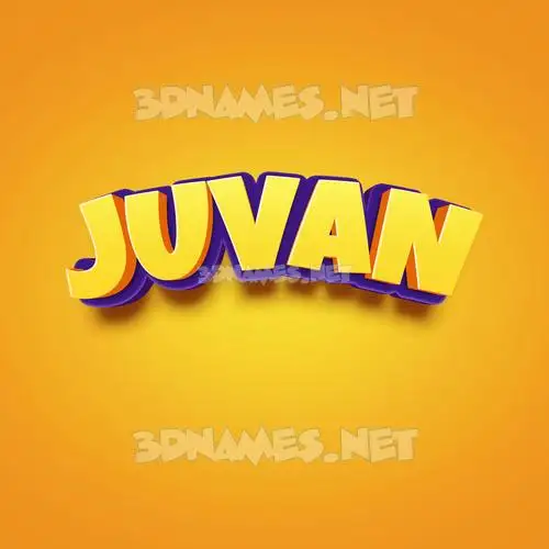 juvan in Orange Toon style - 3D name wallpaper juvan in Orange Toon style - 3D name wallpaper