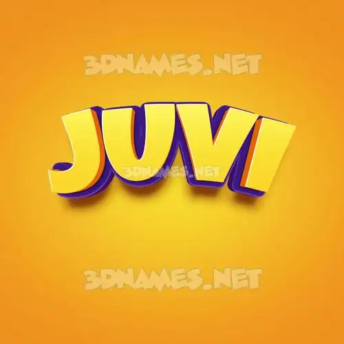 juvi in Orange Toon style - 3D name wallpaper juvi in Orange Toon style - 3D name wallpaper
