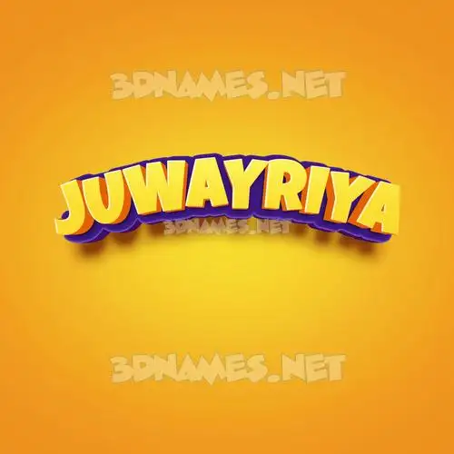 juwayriya in Orange Toon style - 3D name wallpaper juwayriya in Orange Toon style - 3D name wallpaper