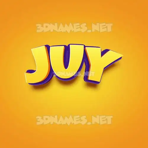 juy in Orange Toon style - 3D name wallpaper
