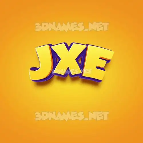 jxe in Orange Toon style - 3D name wallpaper jxe in Orange Toon style - 3D name wallpaper