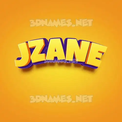 jzane in Orange Toon style - 3D name wallpaper jzane in Orange Toon style - 3D name wallpaper