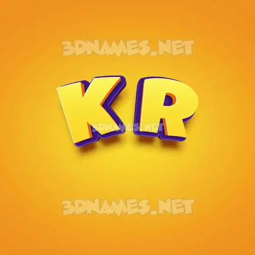 k r in Orange Toon style - 3D name wallpaper k r in Orange Toon style - 3D name wallpaper