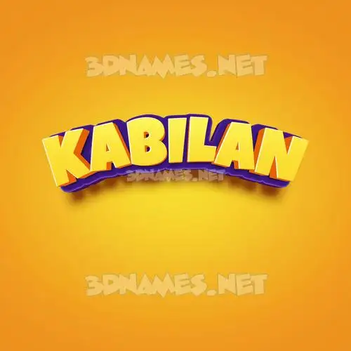 kabilan in Orange Toon style - 3D name wallpaper kabilan in Orange Toon style - 3D name wallpaper