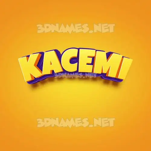 kacemi in Orange Toon style - 3D name wallpaper kacemi in Orange Toon style - 3D name wallpaper